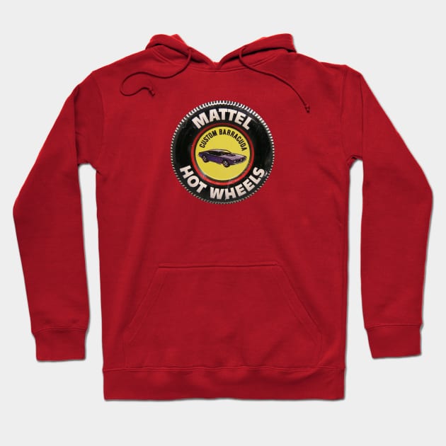 Hot Wheels "Custom Barracuda" Red Line Button Hoodie by offsetvinylfilm